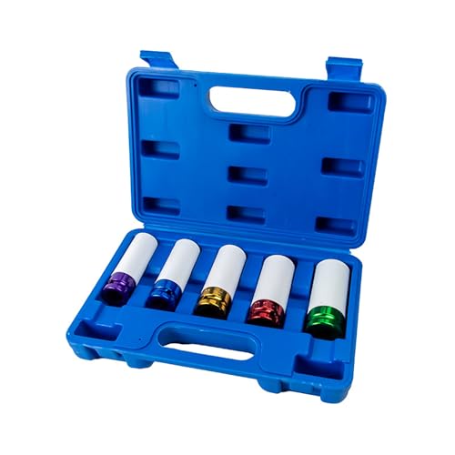 1/2 Zoll Reifenschutz Auswirkungen Steckdose Guard Set Mit Farbenfrohen Kunststoffhülsen Für Fahrzeugradpflege Schützen Ihre Felgenschutz Aufprall Steckdose von UncleS