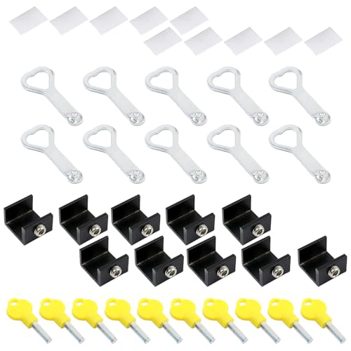10pcs Schiebfenster Antitheft Stopper Türrahmen Sicherheitsschlos von UncleS