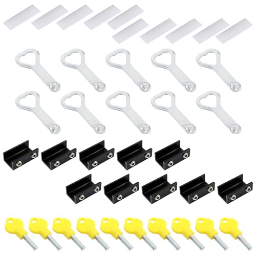 10pcs Schiebfenster Antitheft Stopper Türrahmen Sicherheitsschlos von UncleS