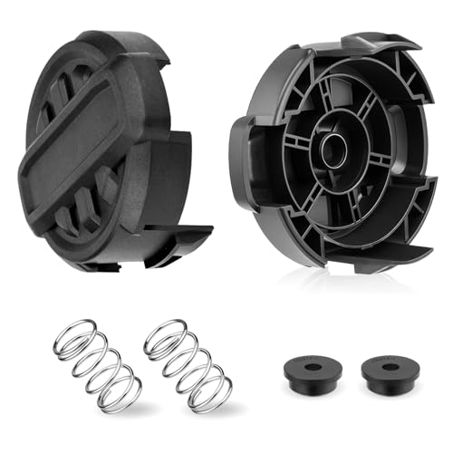 2 Pack String Trimmer Head Caps Covers Und Feder Für QuickFeed Part Kompatimen Mit DCST922P1 DCST922B DCST972X1 Modell Rasenausrüstung Zubehör von UncleS