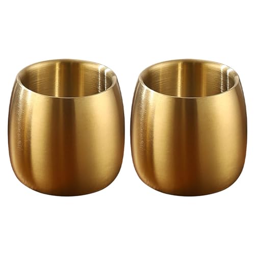 2pcs Edelstahl Kaffeetassen Set Resistente Getränkewaren Stapelbare Doppelwandbecher Für Camping Und Reise Freien Mit Reisefreundlichkeitsbecher Kaffeetassen von UncleS