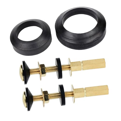 2pcs Toilettensitzschrauben Setzen Robuste Kohlenstoffstahlschrauben Und Gummischdichtungen Zur Verhinderung Von Leck von UncleS