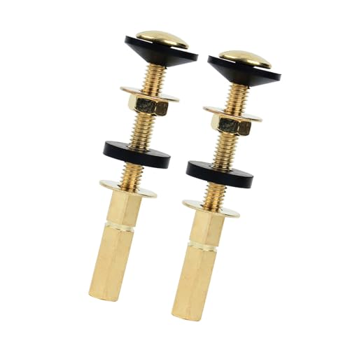 2pcs Toilettensitzschrauben Setzen Robuste Kohlenstoffstahlschrauben Und Gummischdichtungen Zur Verhinderung Von Leck von UncleS