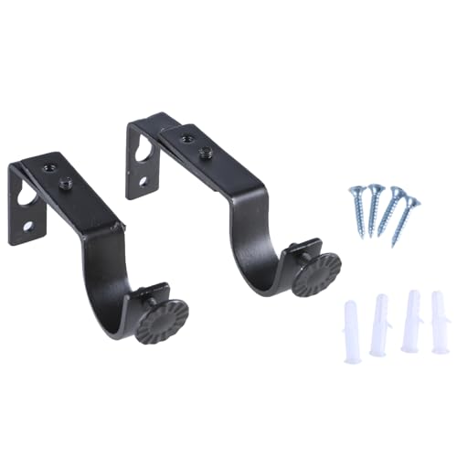 2pcs Verstellbare Vorhangstangenhalterung Ausleitender Einer Klammer Fenster Stütze Stütze Fenster Vorhangstangenstütze Stützbügel von UncleS
