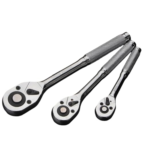3pcs 3/8inch 1/2inch 1/4 Zoll Antriebsantriebsschlüssel Set Professionelle Automobilverbesserung Easy Socket Tool Schnellfreisetzungsbuchse von UncleS