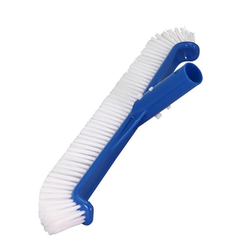 45,7 cm Pool-Bürstenkopf für Pool-Scheuerbürste, Standardbürsten zur Reinigung der Wand, mit gebogenem Ende, Nylonborsten, ABS mit Nylonborsten von UncleS