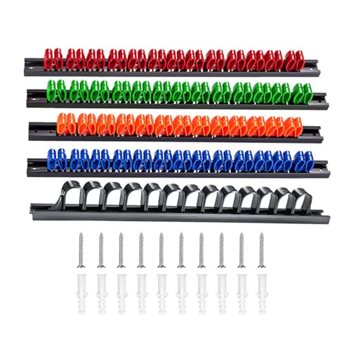 5 Pcs Schraubendreher Organizer Und Schraubenschlüssel Organizer Handwerkzeughalter Plastikschiene Schraubenschlüssel Kleidermontage Rack Für Garage Workshop Organisation von UncleS
