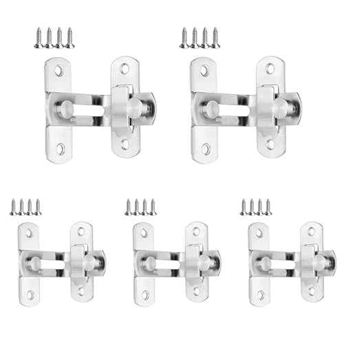 5pcs Stahl Türriegel Set Verbessert Verdickte Designs Sicherheitstürschrauben Einfache Installationen Für Sichere Häuser Und Büro. Verwenden Sie Home Safe Hardware von UncleS