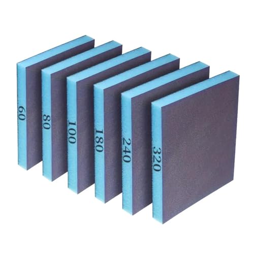 6pcs Uprgades Schleifen Schwamm Set 60 To Körnig Nass Trocken Blocks Möbel Refinanzierende Für Metallholzpolieren Wiederverwendbarer Block von UncleS