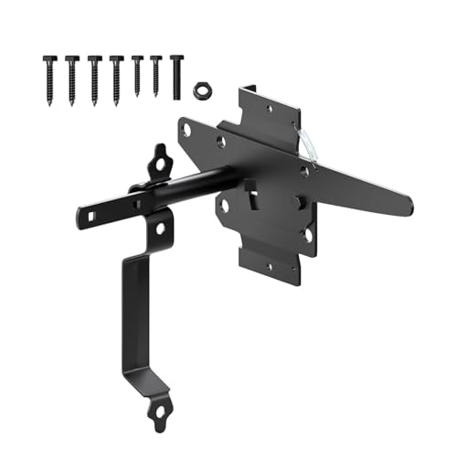 Automatisch schließende Torriegel für den Außenbereich, Zauntor, automatisches Schließen, Türbeschläge, robuste Riegel, Eisensicherheit, Schnellstift, Türriegel von UncleS