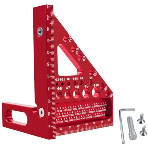 Carpenter Square Hole Scribing Lurer Holzbearbeitungsinstrument 22.5-90 Gradmessung Für Quadratische Prospraktoren Aluminiumlegierung Dreiecke Carpenter Square Hole Scribing Lurer Holzbearbeitungsinstrument 22.5-90 Gradmessung Für Quadratische Prospraktoren Aluminiumlegierung Dreiecke von UncleS