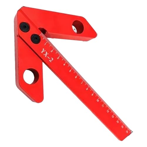 Center Scriber Messing Carpenter Finder Aluminium 45/90 Grad Rechter Leitungsmessgeräte Rechte Positionierungswerkzeug von UncleS