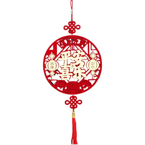 Chinesisches Neujahr 2025 Luck Charakter Ornament Handgefertigte Chinesische Frühlingsfestival Dekoration Schaufenster Hängsanhänger Feier Partyzubehör von UncleS