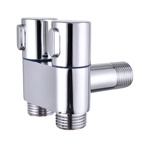 Doppelwinkelventile aus Messing mit Schnellverschluss, 1,27 cm Wandanschluss, Zwei-Wege-Messing-Winkelventile, Upgrades für Waschbecken, Doppelauslasssteuerung Doppelwinkelventile aus Messing mit Schnellverschluss, 1,27 cm Wandanschluss, Zwei-Wege-Messing-Winkelventile, Upgrades für Waschbecken, Doppelauslasssteuerung von UncleS