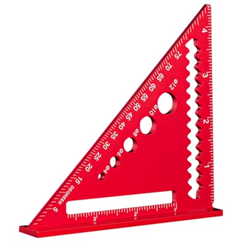 Dreiecksquadratmetrik Skala Rahmen Für 90 45 Grad Messung Aluminiumarchitektur Herrscher Für Set von UncleS