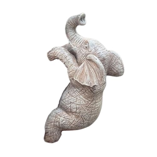 Elefantpflanzer Umarmt Figurharz Hanging Elefant Statue Blumentöpfe Für Garten Balkon Patio Home Office Schreibtisch Ornament Elefantpflanzer Umarmt Figurharz Hanging Elefant Statue Blumentöpfe Für Garten Balkon Patio Home Office Schreibtisch Ornament von UncleS