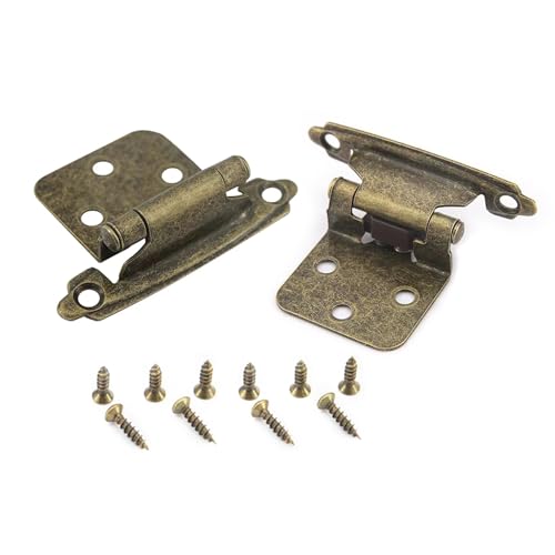 Elegante Eisen Selbstschließschrankscharniere Set Vintage Metall Schrankscharniere Für Küchenrenovierungen Variable Overlay von UncleS