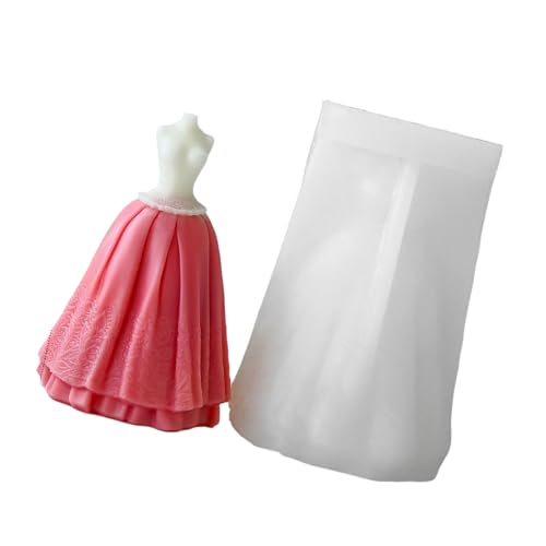 Fischschwanzkleider Kerze Schimmel Silikonform Für Handwaren Seife Trägerloses Abendkleid Form Gips Ornament Seife Making von UncleS