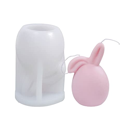 Hase Silikonform Kaninchen Kerzenform Handgefertigtes Gips Seife Herstellung Von Schokoladenkuchen Dekorationen Kerzenformen von UncleS