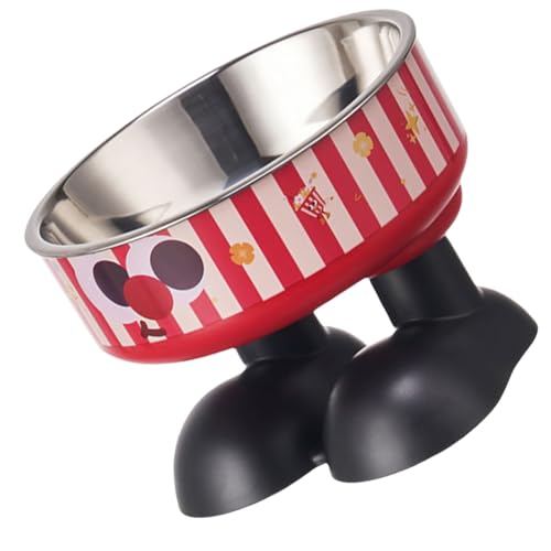 UncleS Haustierfreundliche Hochbeinschale Mit Nackenrelief Edelstahl Große Kapazität Feeders Bowl Für Innen Und Außenfütterungen Haustier Dining von UncleS