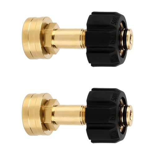 Hochleistungsgartenschlauchadapter M22-14 Mm Bis 3/4 Zoll Druck Waschmaschine Anpassen Kupfer Freisetzungsstecker Für Sprühgartenschlauch Zum Druckwaschadapter von UncleS