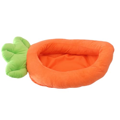 Hundebett Stilvolles Karottennest Für Kleine Welpen Kätzchen Cartoonkorb Haustierbett Abnehmbares Kissen Für Haushalt Haustiersofa von UncleS