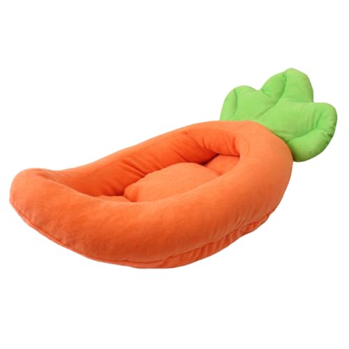 Hundebett Stilvolles Karottennest Für Kleine Welpen Kätzchen Cartoonkorb Haustierbett Abnehmbares Kissen Für Haushalt Haustiersofa von UncleS
