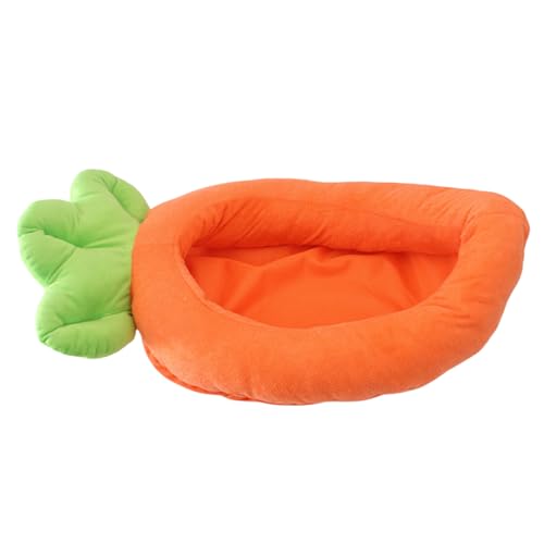 Hundebett Stilvolles Karottennest Für Kleine Welpen Kätzchen Cartoonkorb Haustierbett Abnehmbares Kissen Für Haushalt Haustiersofa von UncleS