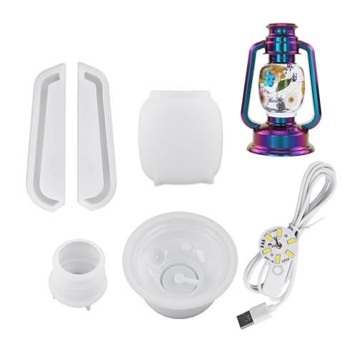 Kristall Epoxidform Set Harz Tischlampen Formen Wiederverwendbare Silikonformtextur Für Erstellen Von Lichtcamping Harzformen Geeignet von UncleS