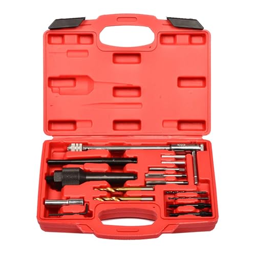 Mehrzweck Glow Stecker Service Extraktor Motor Reparaturwerkzeug 16 Teilige Kits Compact Organisatoren Fallmechanik Essentiell von UncleS