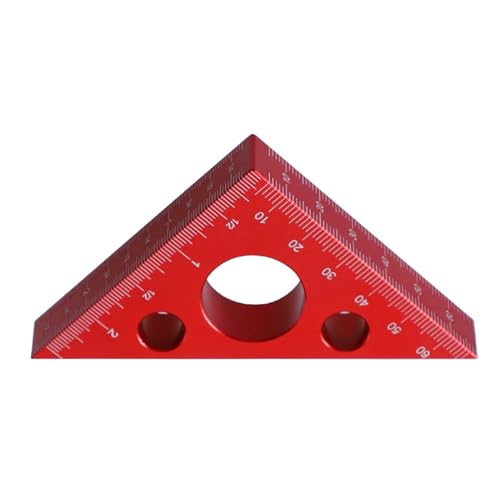 Metricand Inchsawing Table Height Messgeräte 45 Grad Messung Des Dreieckigen Lineers Aluminium Rechtwinkeliger Lineal Rafters Square von UncleS