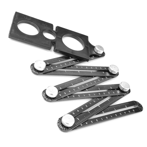 Multifunktions Konstruktionswinkel Lineal Aluminium Perforated Template Tool Fliesen Öffnungslokatorwinkel Leichter Aluminium von UncleS