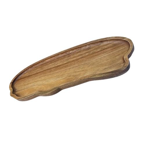 Natürliche Holzmaserung, dekorative Servierplatte, hitzebeständig, Wolkenform, Organizer, Tablett für Küche, Esszimmer und Kunst-Display, hitzebeständiges Esstablett von UncleS