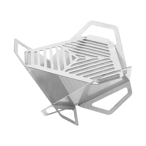 Outdoor Camping BBQ Grills Rack Tragbare Klappkartentyp Edelstahl Stähle Holzkohle Brennholz Einfach Zu Montierbarem Tragbaren Holzofen Burning Kartentyp von UncleS