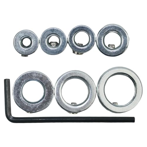 Packung Von 7 Holzkastzstoff Einstellbaren Tiefenbeschränkungen Halsbärern Controller Für 3-12 Mm Bohrbits Mehrerer Lochstopper Werkzeug Holz Und Kunststoffbohrtiefe Werkzeug von UncleS