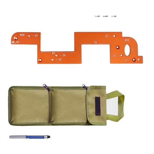 Professionelle Aluminiumlegierung Grooves Jigs Holzbearbeitungsschlitzhandbuch Trimmen Für Genaue Möbelhandwerk von UncleS