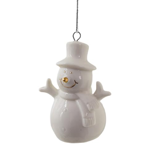 Saisonale Weiße Keramikbaumdekoration Bauernhäuser Keramik Weihnachtsmotiv Ornament Geschenke Baum Hängen Dekoration Party von UncleS