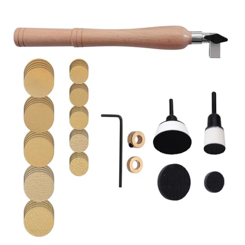 Schüsselschleifen Werkzeugkits Mit 1 2" Haken Backing Pad Discs Doppellager Head Hartholz Holzbearbeitung Mit Mehrzweckwerkzeugen von UncleS