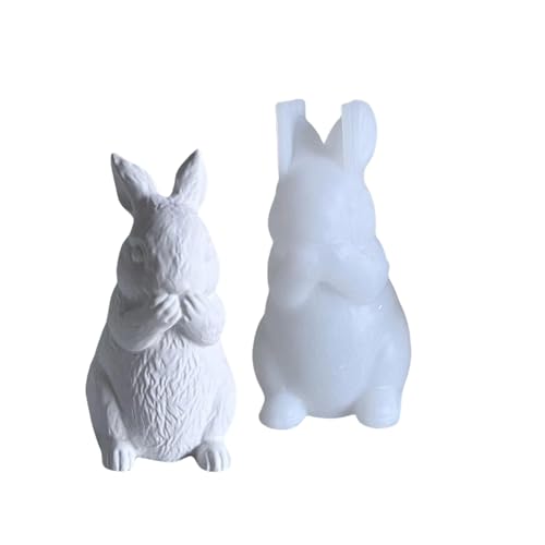 Silikon Osterkaninchen Figurenform Formen Zart Silikonform Zum Erstellen Detaillierter Kaninchenfiguren Dekoration Dekoration Form von UncleS