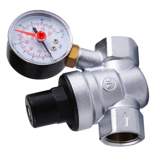 Stabile Messing-Druckhaltungsventile DN15 DN20 Leitungswasserregler mit Manometer für industrielle Anwendungen Zuhause täglichen Gebrauch Wasserdruckregler Messing von UncleS