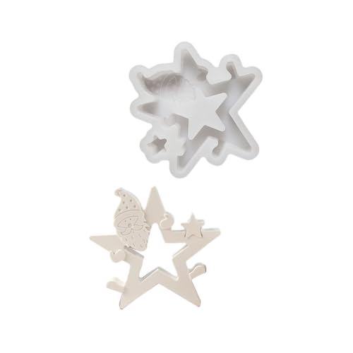 Star Santa Figur Dekoration Form Flexibler Silikonform Für Handgefertigte Schreibtisch Ornament Form Weihnachtsschmuck Tool Kreatives Handwerk Accessoire Star Santa Figur Dekoration Form Flexibler Silikonform Für Handgefertigte Schreibtisch Ornament Form Weihnachtsschmuck Tool Kreatives Handwerk Accessoire von UncleS