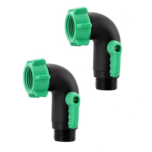 Starke Gartenschlauch-Absperrventile, auslaufsicher, Wasserdurchflusskontrolladapter mit ergonomischem Griff für Bootsschlauchventile, 2 Stück von UncleS