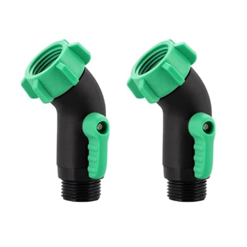 Starke Gartenschlauch-Absperrventile, auslaufsicher, Wasserdurchflusskontrolladapter mit ergonomischem Griff für Bootsschlauchventile, 2 Stück von UncleS