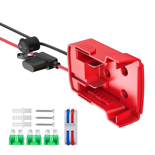 Stromradadapter Für 18 V Batterieadapter Stromrad Batterie Umrechnungskits Mit Schalter Sicherungen Drahtklemmen 12AWG von UncleS
