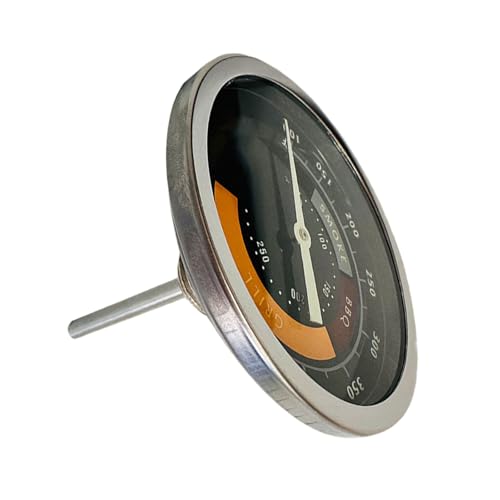 Temperaturtestmesser Analoge Ofen Thermometer Runden Braten Temperatur Edelstahl Steeel 50-250 ℃/100-550 ℉ Edelstahl von UncleS