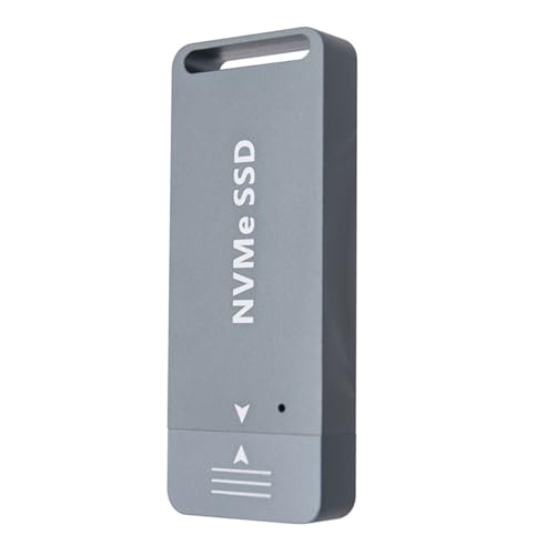 Tragbares NVMe-HDDs-Gehäuse, einfaches Design mit fortschrittlicher Wärmeableitung für PCIe- und SATA-Laufwerke, M+B-Key-kompatibles SSD-Gehäuse von UncleS