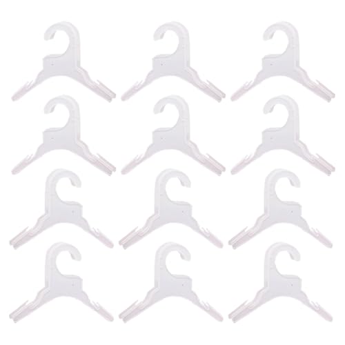 UncleS 12 Pack Pack Kleidungsbügel Plastik 19/25 cm Display Kleiderbügel Rack Versorgt Kleidungsstück Lagerständer Plastik Kleiderbügel von UncleS