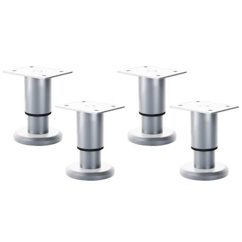 4PCS HEIGHT VERITIGTE FÜNFE BEIDE BEIDE METALL RUNDE Kabinett Füße Ersatzstütze Für Schubladenkommoden Tisch Couch Für Schrank von UncleS