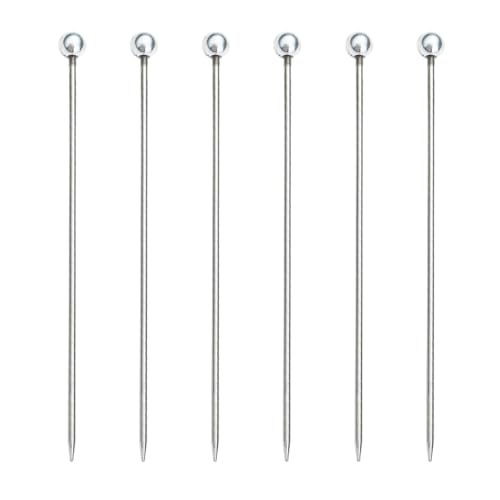 UncleS 6pcs Edelstahl Kuchen Tester Werkzeug Gebäckzubehör Accessoires Muffins Cupcake Bread Testing Nadel Für Backbegeisterte Küchen Backwerkzeug von UncleS
