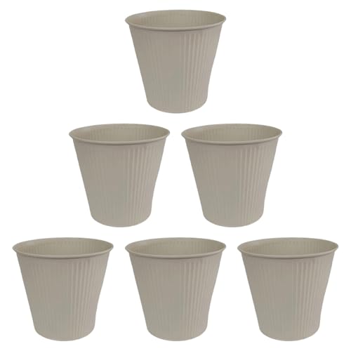 UncleS 6pcs Metall Pflanzentöpfe Große Eisenblüten Töpfe Rostfeste Metalleimer Pflanzer Bauernhaus Vintage Stile Für Dekorationen Blütenbett Pflanzzubehör von UncleS